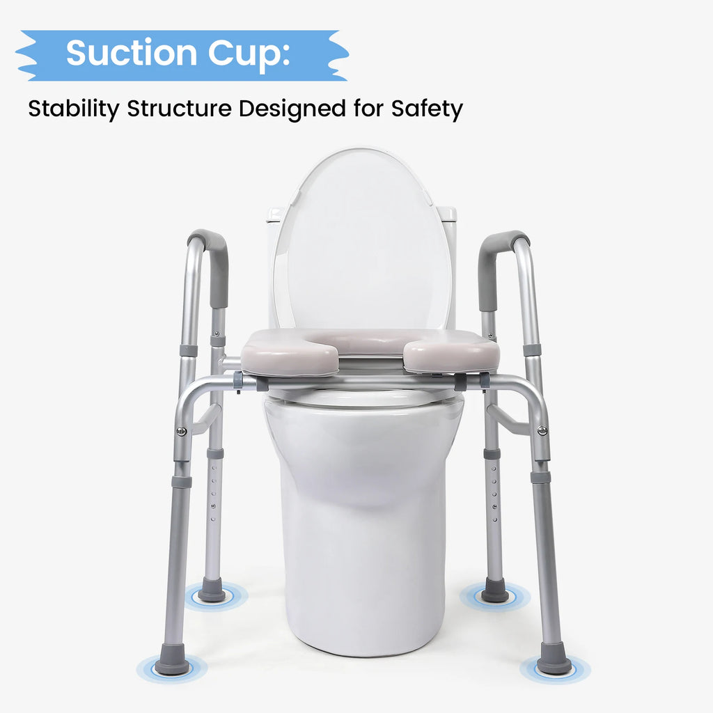 Raised Toilet Seat with Handles