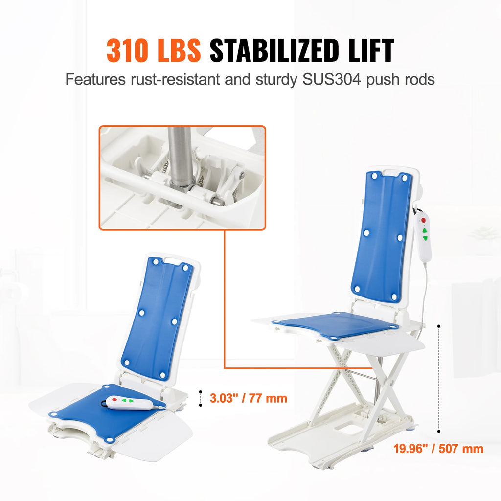 Electric Lift Chair off Floor, Height Adjustable, Support Up to 310 LBS,