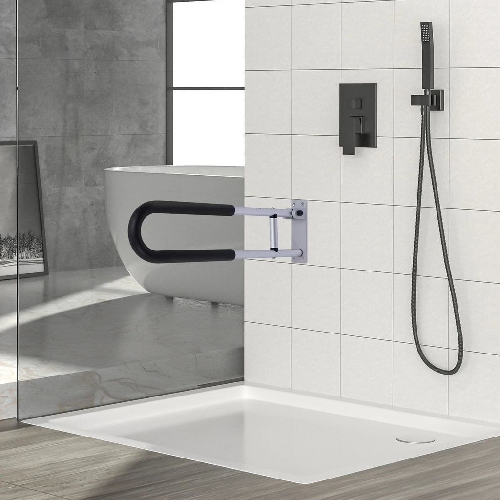 Foldable Toilet/Shower Safety Rails