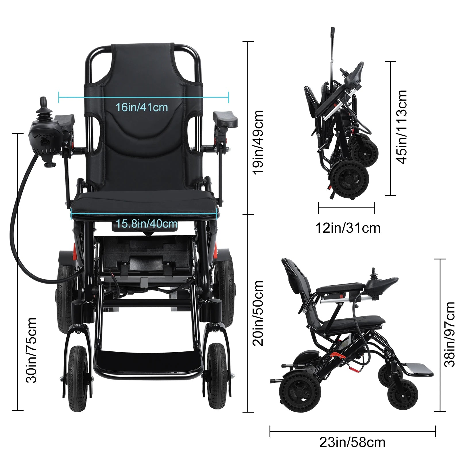 Light Weight Electric Wheelchair for Adults