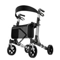 Foldable Rollator Walker With Seat,