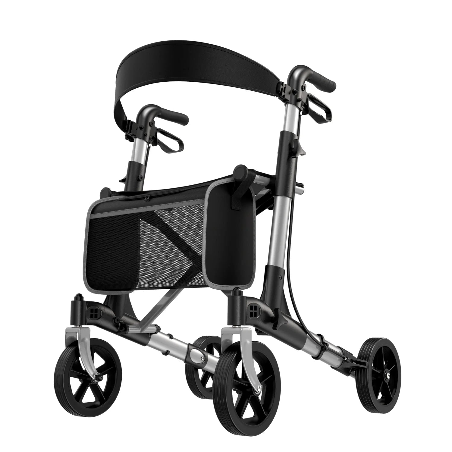 Foldable Rollator Walker With Seat,