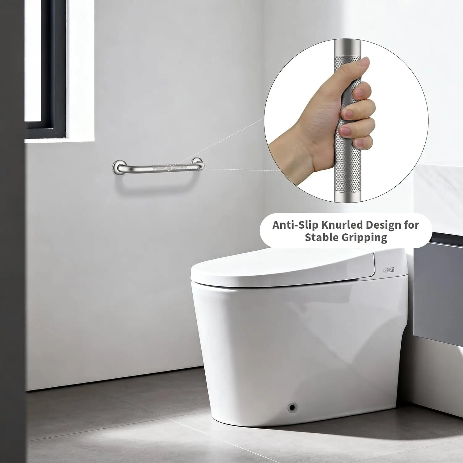 Textured Grab Bar for Bathtub/Shower/Toilet