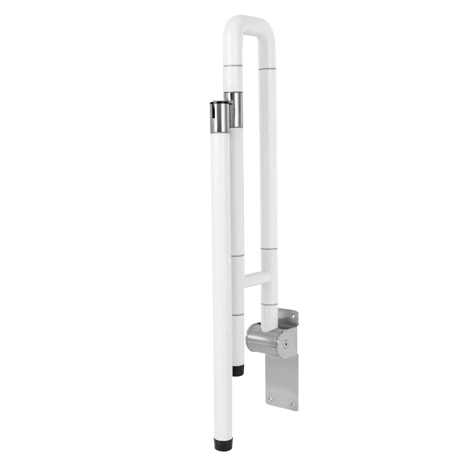 Foldable Drop down Toilet Grab Bar, Non-slip Toilet Bar