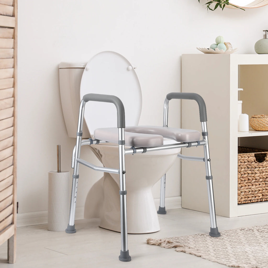 Raised Toilet Seat with Handles