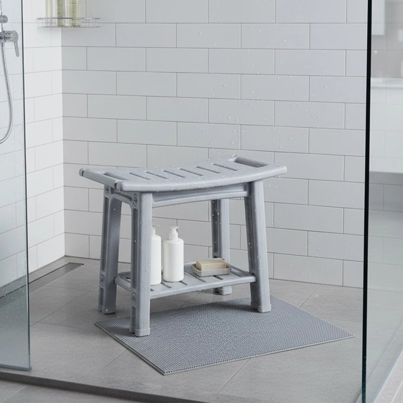 Shower Bench with Shower Head Holder