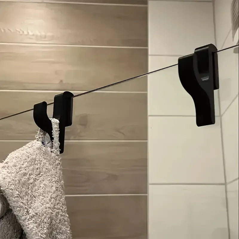 Shower Door Hooks - Glass Hanger for Robes, Pajamas, Towels, Easy Install