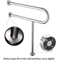Fixed Toilet Grab Bar with Leg Support