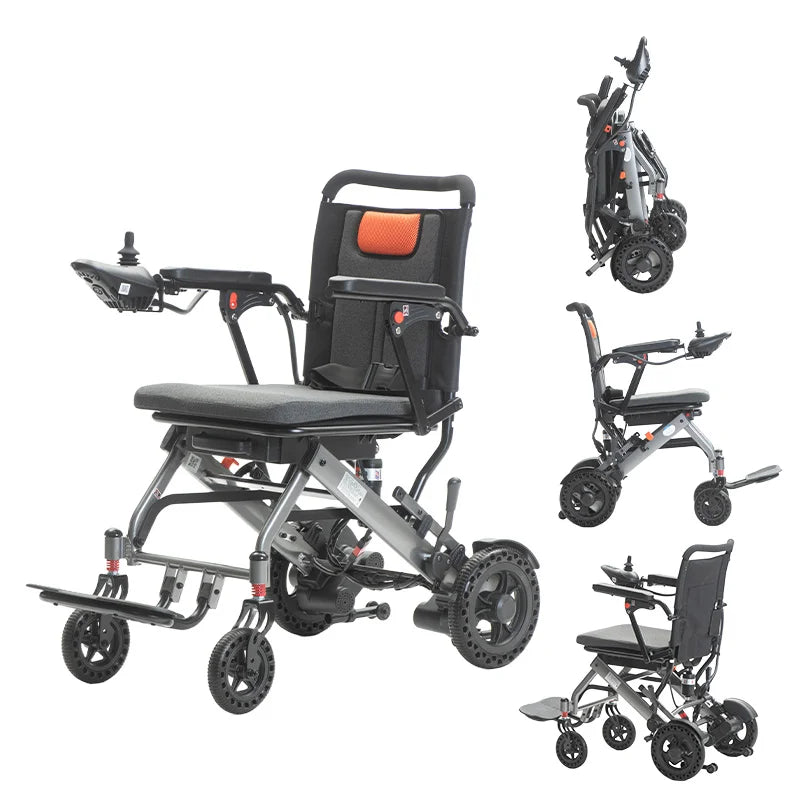 Portable Lightweight Folding Electric Wheelchair (Pediatric Size)