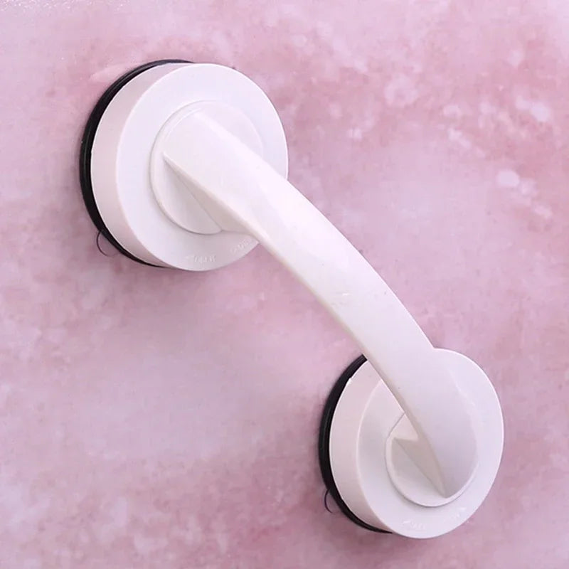 Safe Grip Handle, No Drilling, Suction Cup in Bathroom Bathtub Glass Door