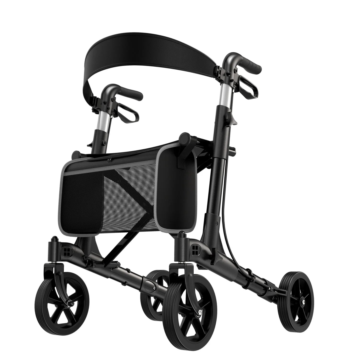 Foldable Rollator Walker With Seat,