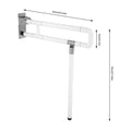 Foldable Drop down Toilet Grab Bar, Non-slip Toilet Bar