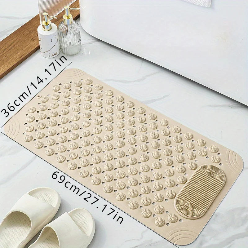 rectangular Non-Slip PVC Bath Mat