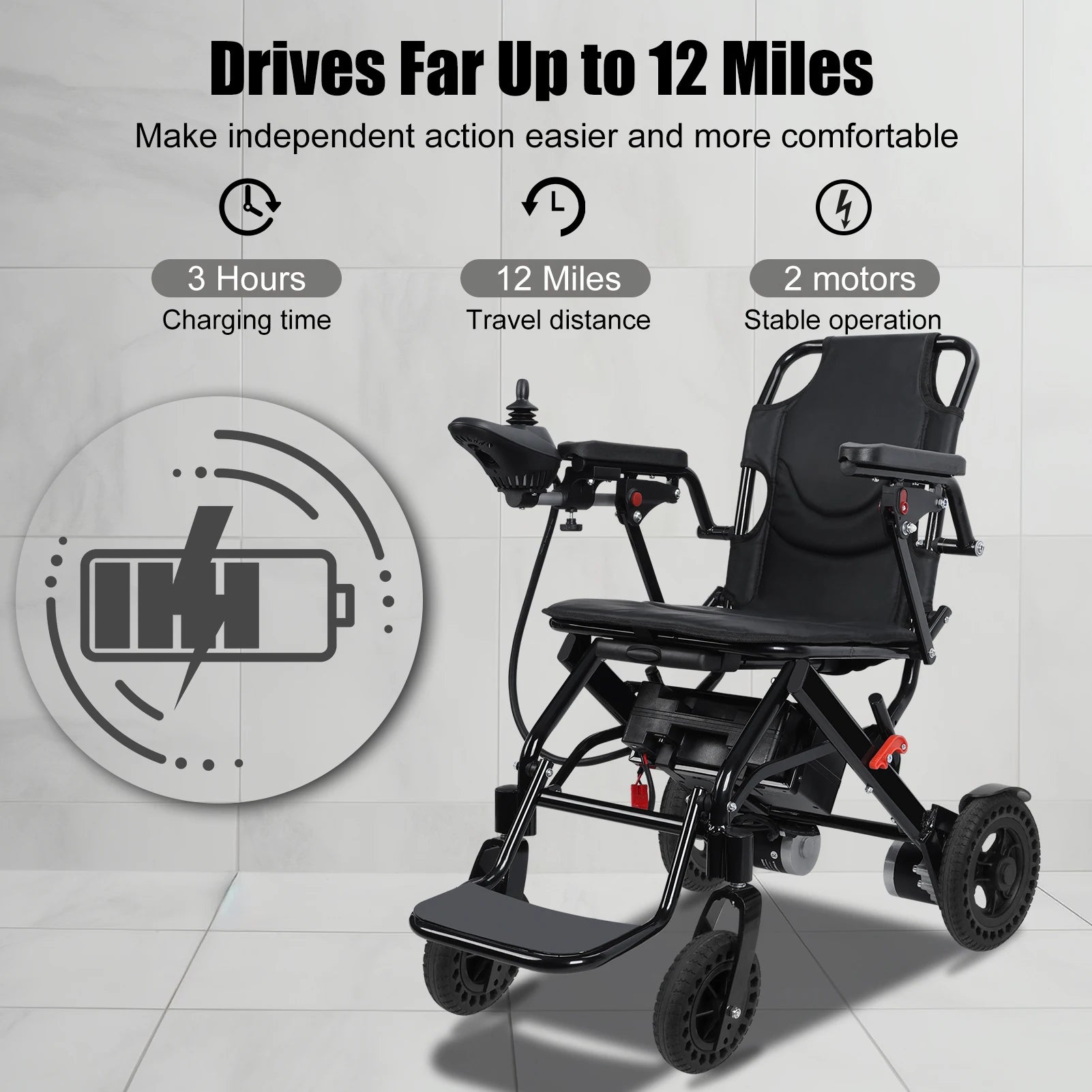 Light Weight Electric Wheelchair for Adults