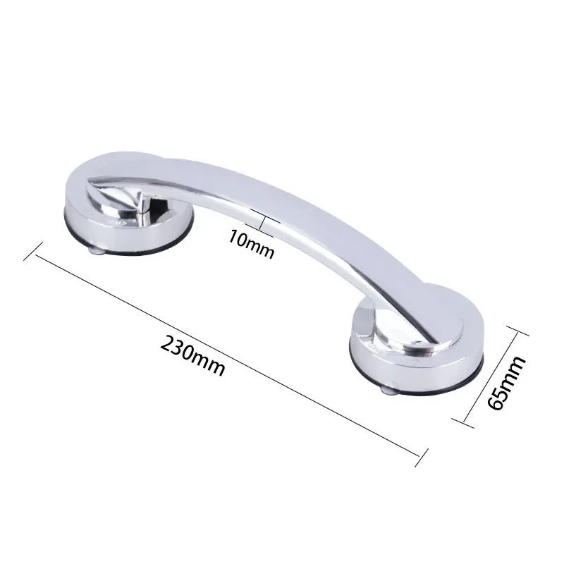Safe Grip Handle, No Drilling, Suction Cup in Bathroom Bathtub Glass Door