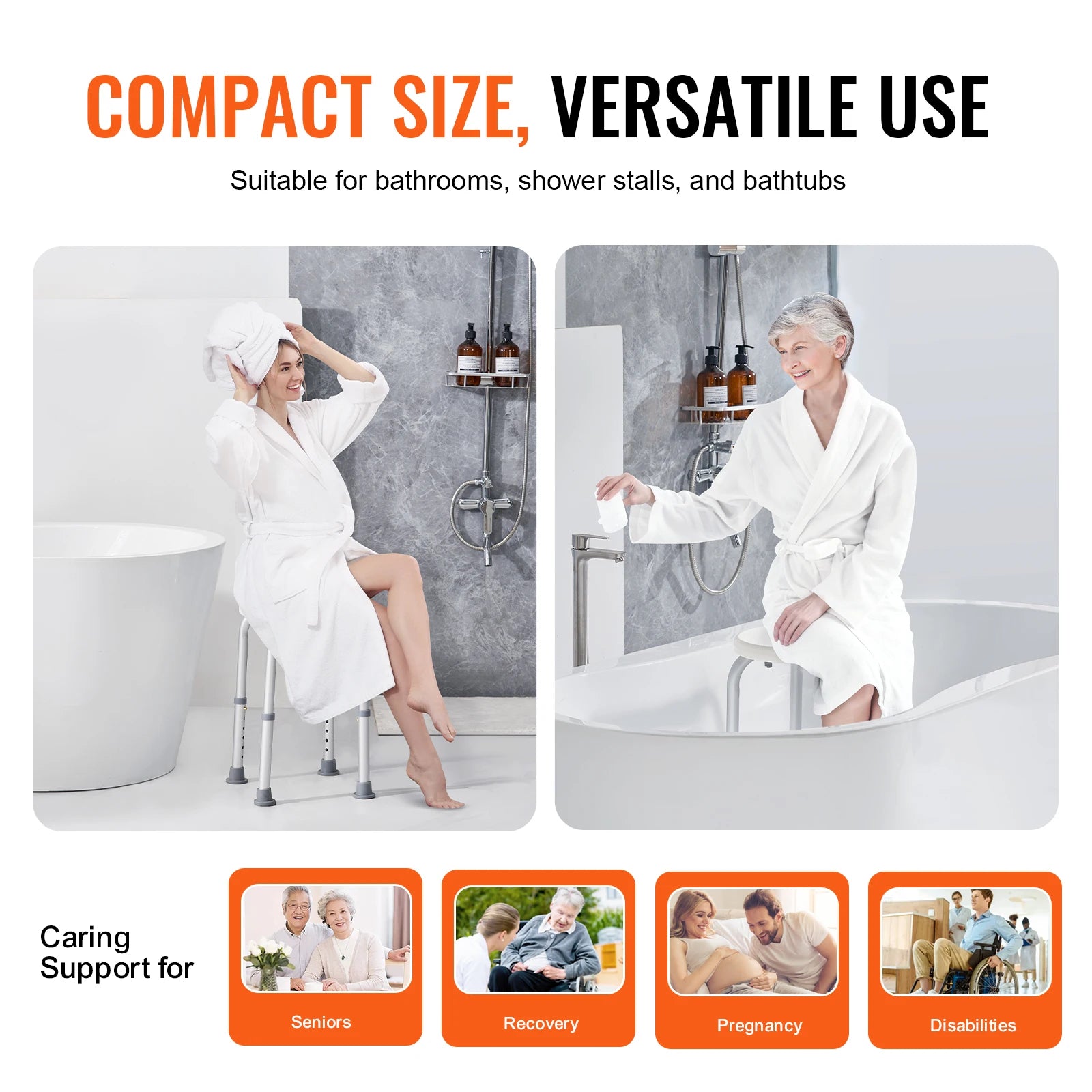 Non-Slip Adjustable Inside Shower/Tub Chair