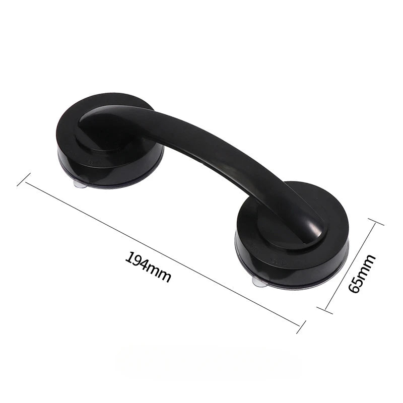 Safe Grip Handle, No Drilling, Suction Cup in Bathroom Bathtub Glass Door