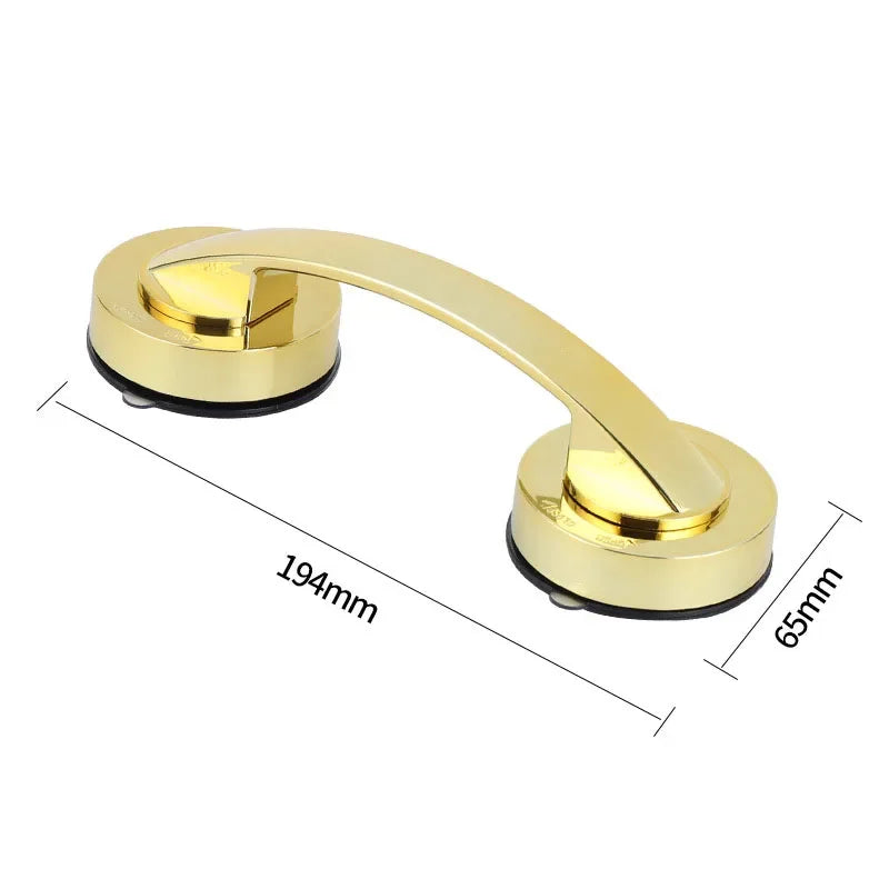 Safe Grip Handle, No Drilling, Suction Cup in Bathroom Bathtub Glass Door