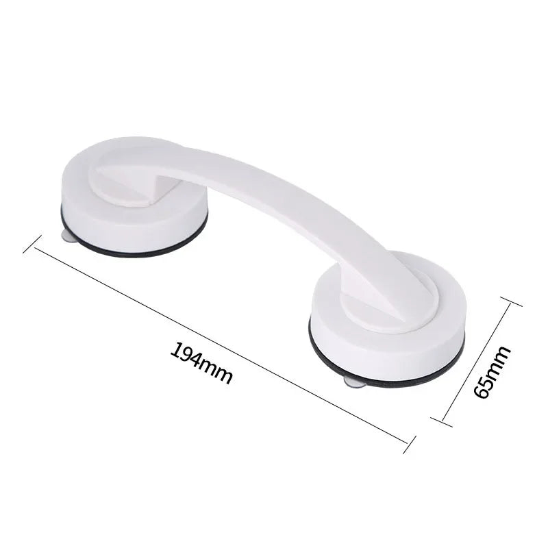 Safe Grip Handle, No Drilling, Suction Cup in Bathroom Bathtub Glass Door