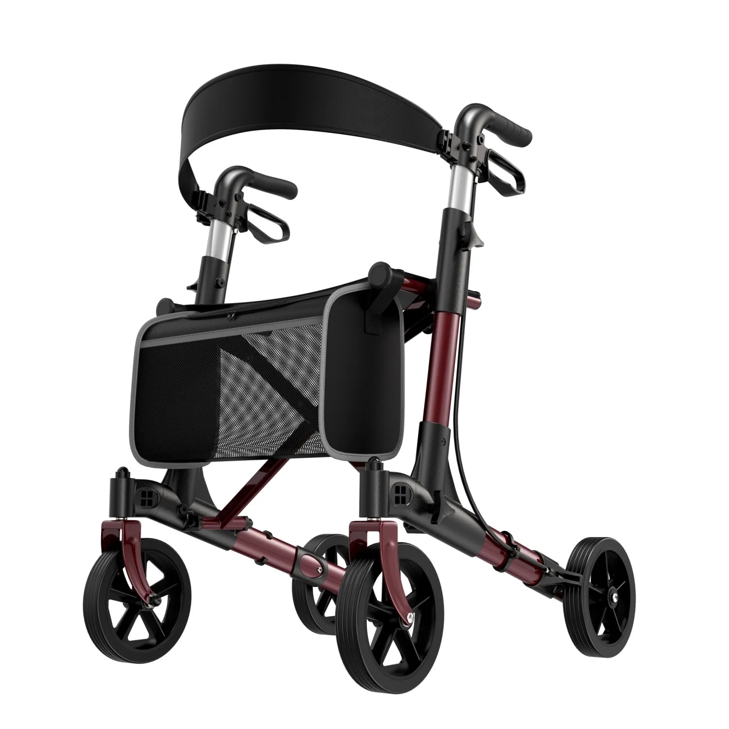 Foldable Rollator Walker With Seat,