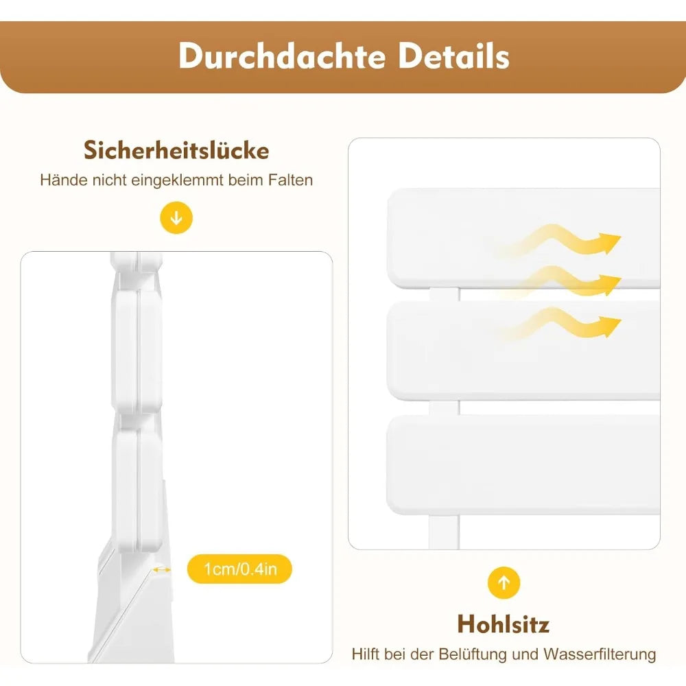 Wall Mounted Foldable Shower Seat